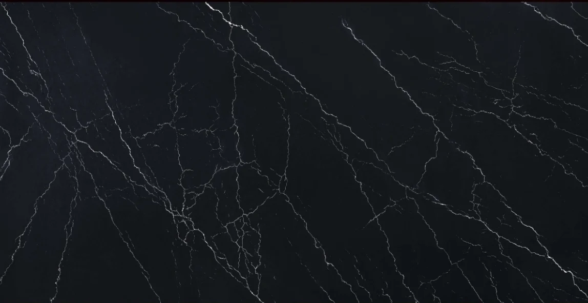 Nero Marquina Kvarts Poleeritud